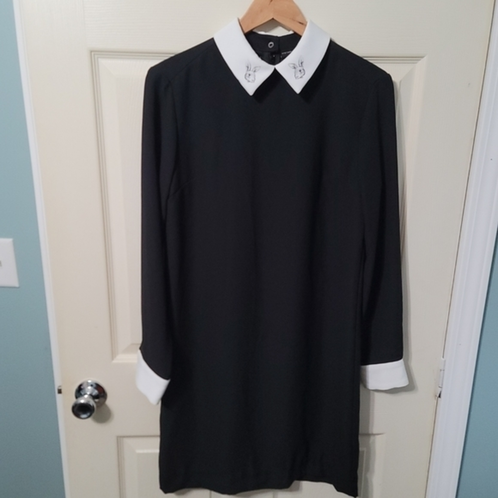 Victoria Becham X Target Bunny Long Sleeve Shift Dress Women's S